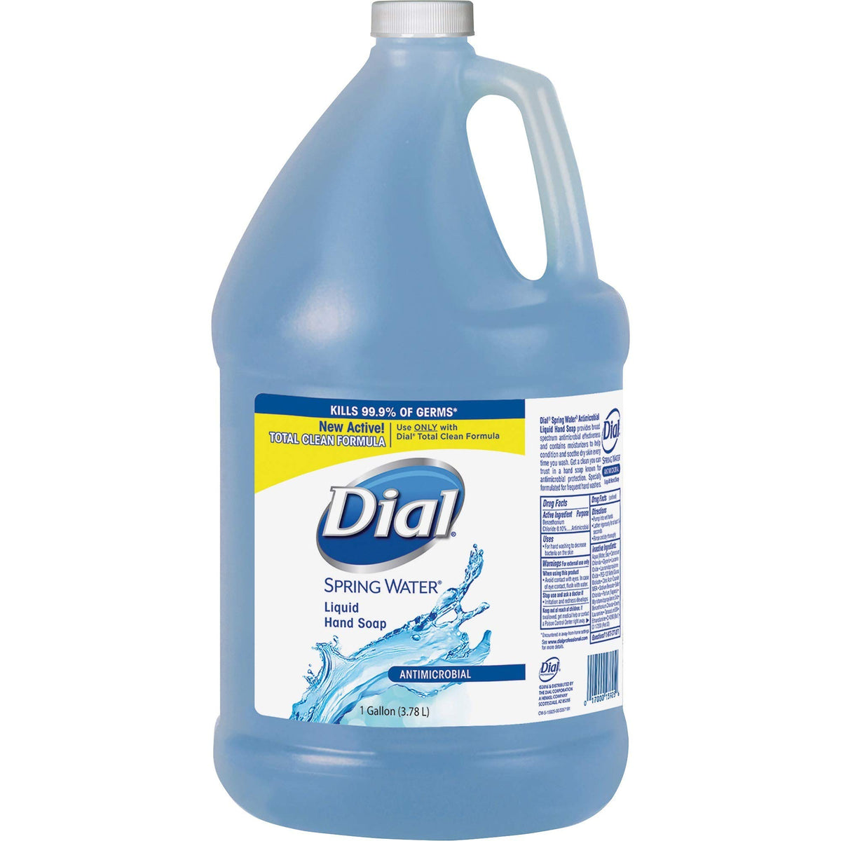 Dial Complete jabón líquido para manos, aroma Primavera, botella recargable de 128 oz.