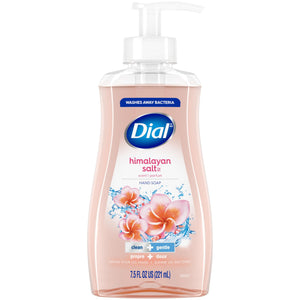 Dial Jabón líquido para manos con Sal del Himalaya en botella, limpieza suave.
