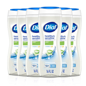 Dial Ducha Corporal Aloe: botella con fragancia suave para piel sensible.