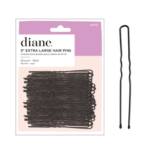 Diane horquillas negras de 3 pulgadas para recogidos duraderos
