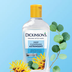 Dickinson's hamamelis, aplicación suave, sensación refrescante durante uso diario.