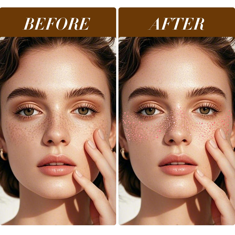 Diesetsr Freckles temporales resistentes al agua para fiestas.
