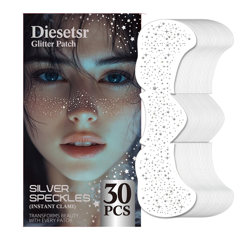 Diesetsr pecas brillantes en el rostro, parche facial para una apariencia natural.