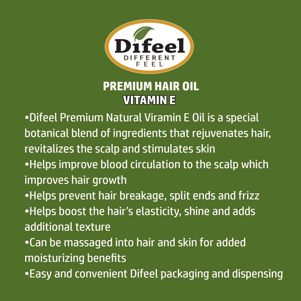 Difeel Aceite Vitamina E, aplicación en puntas para mayor suavidad.