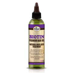 Difeel Biotina aceite capilar: botella visible para uso diario y cuidado capilar.