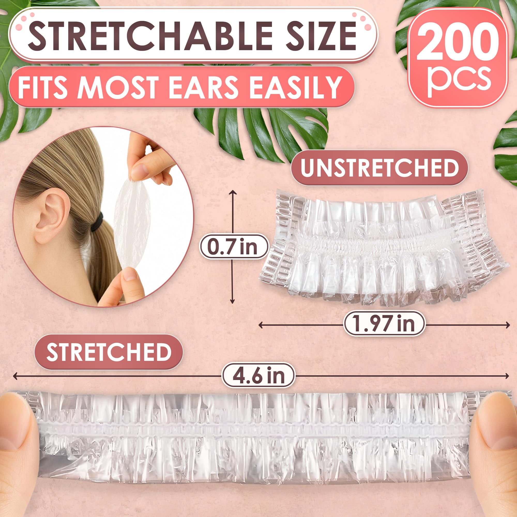 Dimrom protección-agua-orejas mantiene las orejas secas en duchas intensas para cabello.