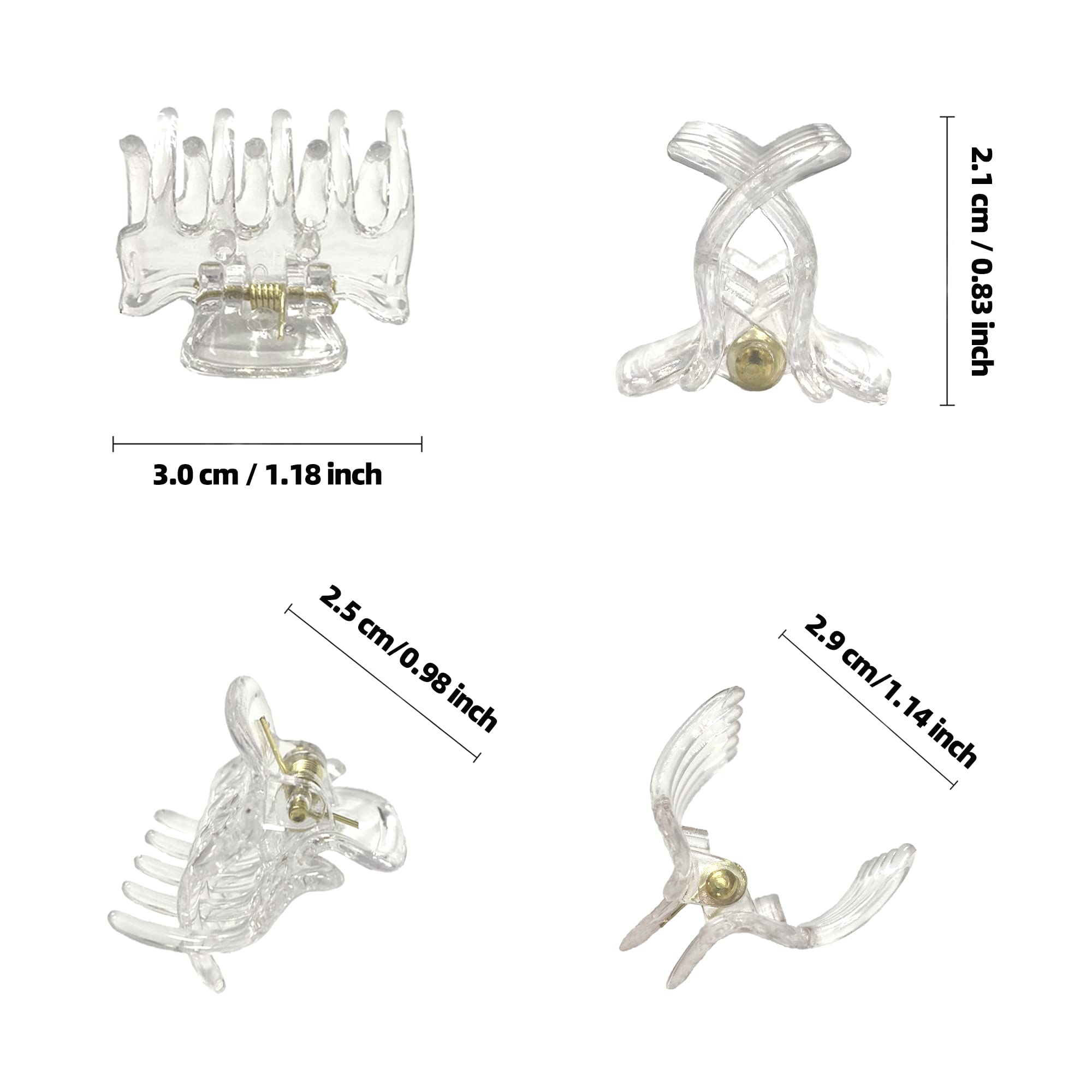 Dimuge clip mini con resorte fuerte para fijar mechones con comodidad.