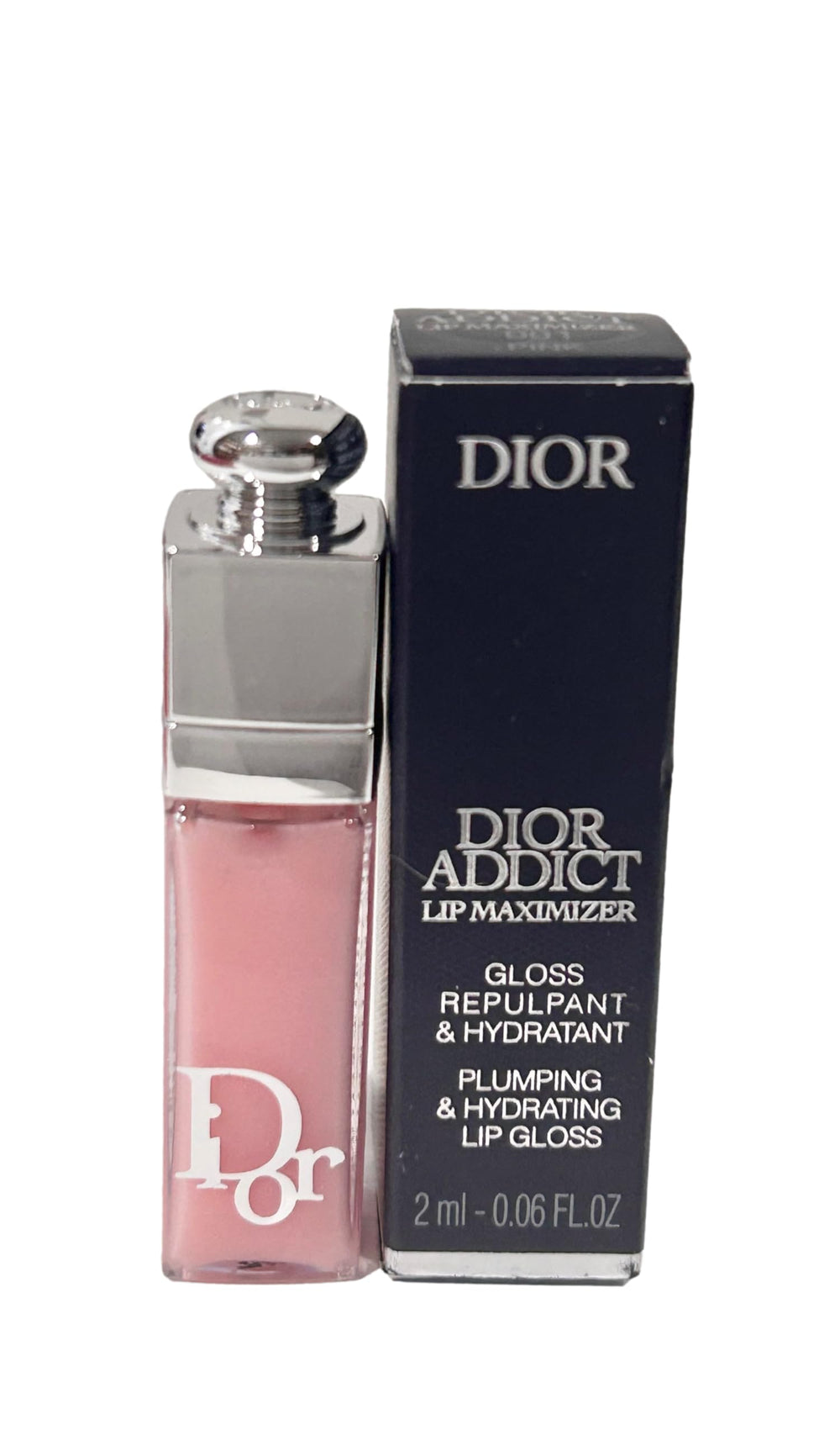 Dior Addict Lip Maximizer mini rosado, brillo ligero para uso diario