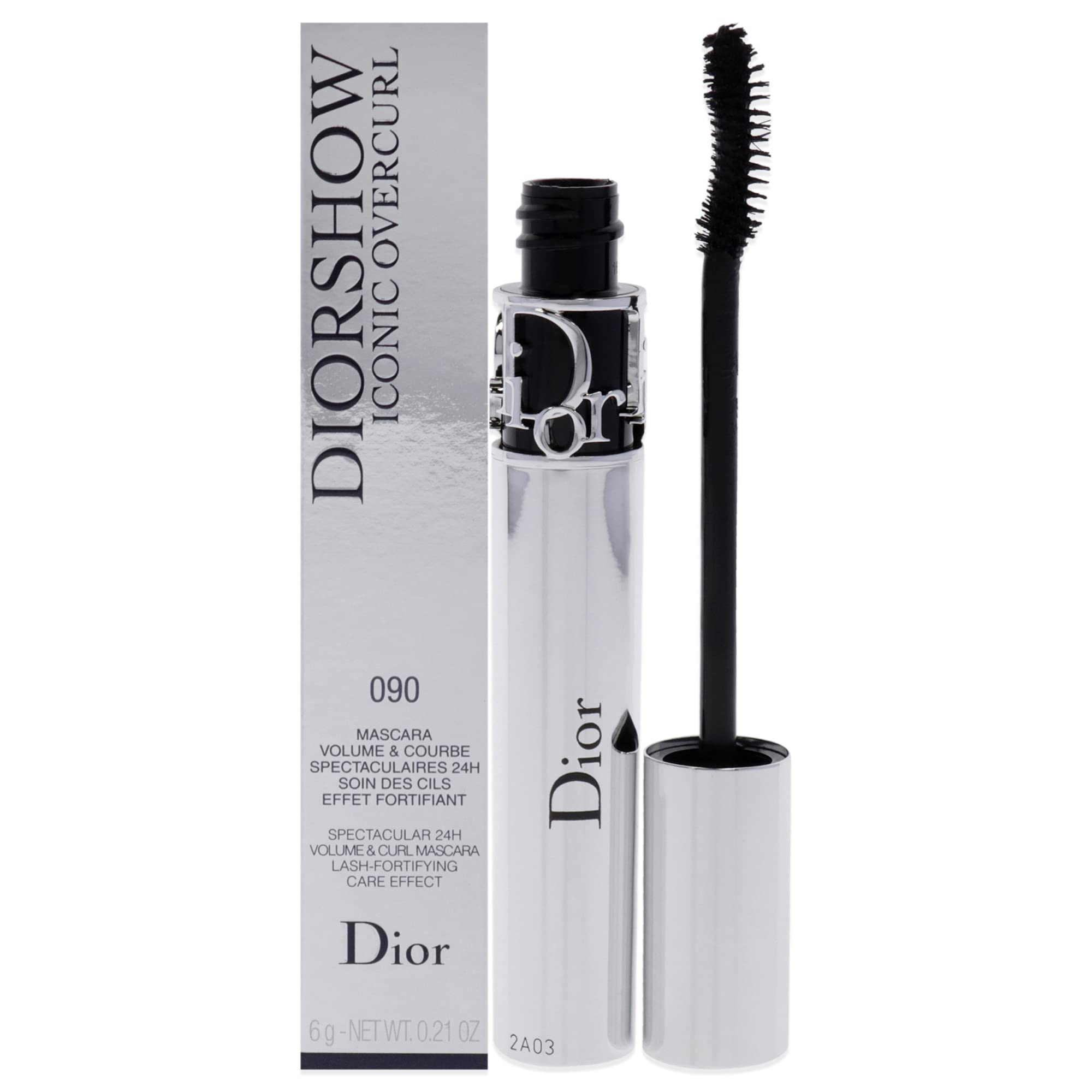 Dior Diorshow Iconic Overcurl, cepillo curvo para volumen y rizo de pestañas.