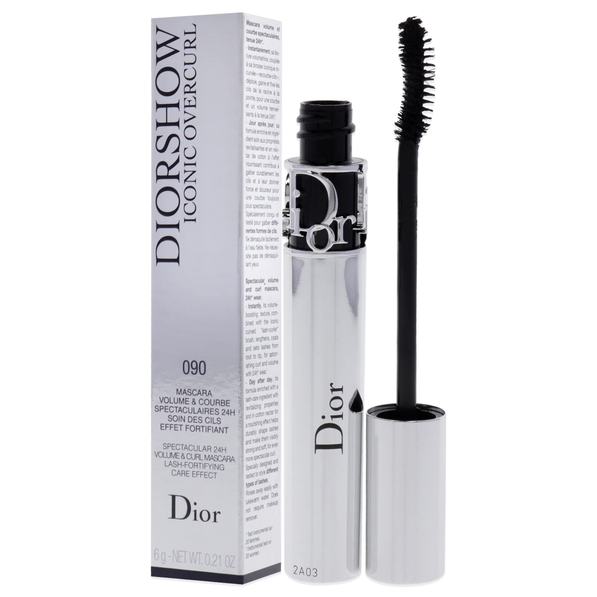 Dior Diorshow Iconic Overcurl, néctar de algodón para pestañas más fuertes y brillantes.