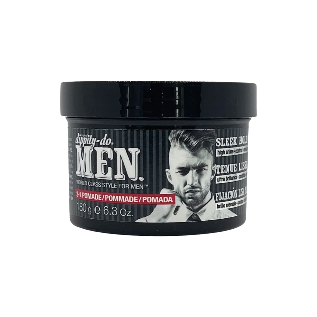 Dippity Do pomada para hombres, definición suave y brillo natural para el peinado.