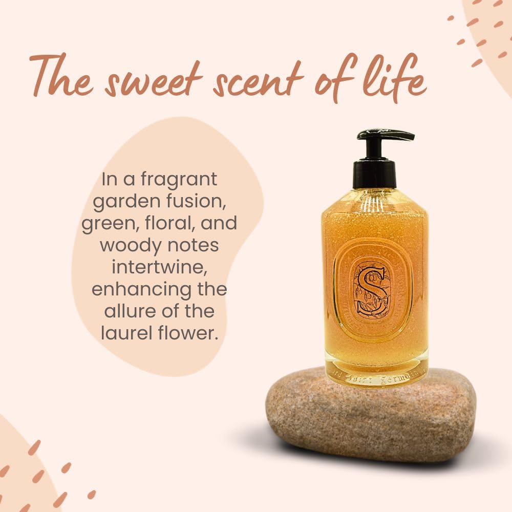 Diptyque Solución Exfoliante para Manos, botella elegante que añade estilo al baño.
