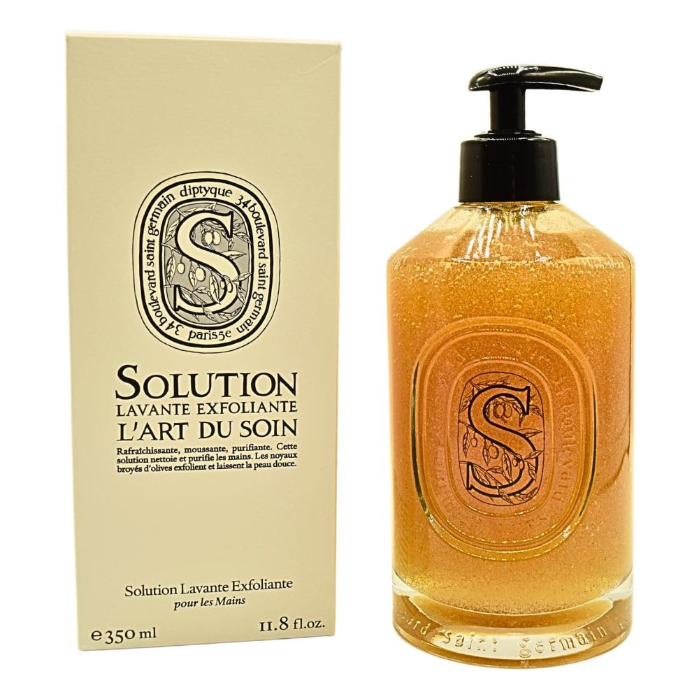 Diptyque Solución Exfoliante para Manos, textura gel, limpieza refrescante y exfoliación suave.