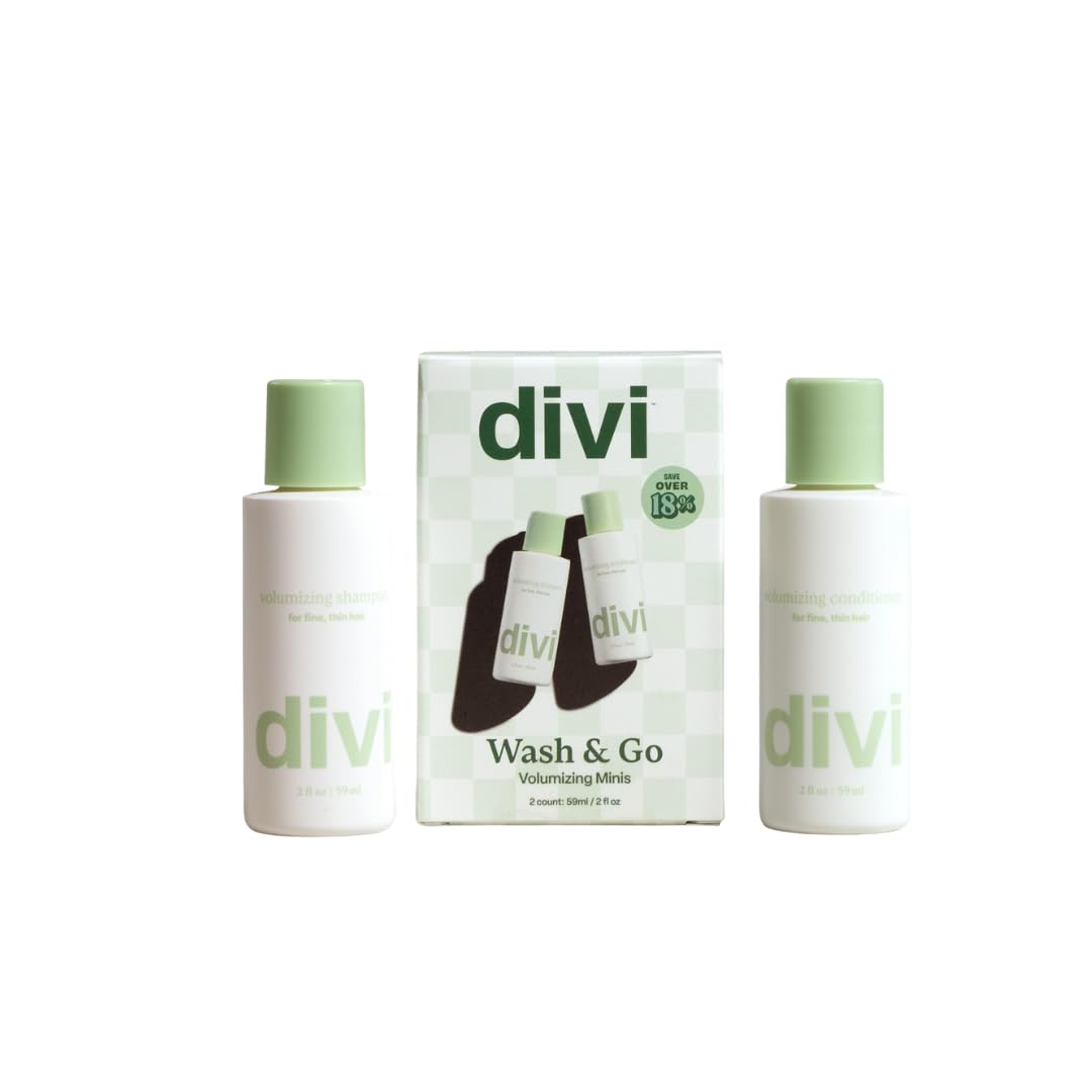Divi champú voluminizante en botella, aporta cuerpo y limpieza profunda.