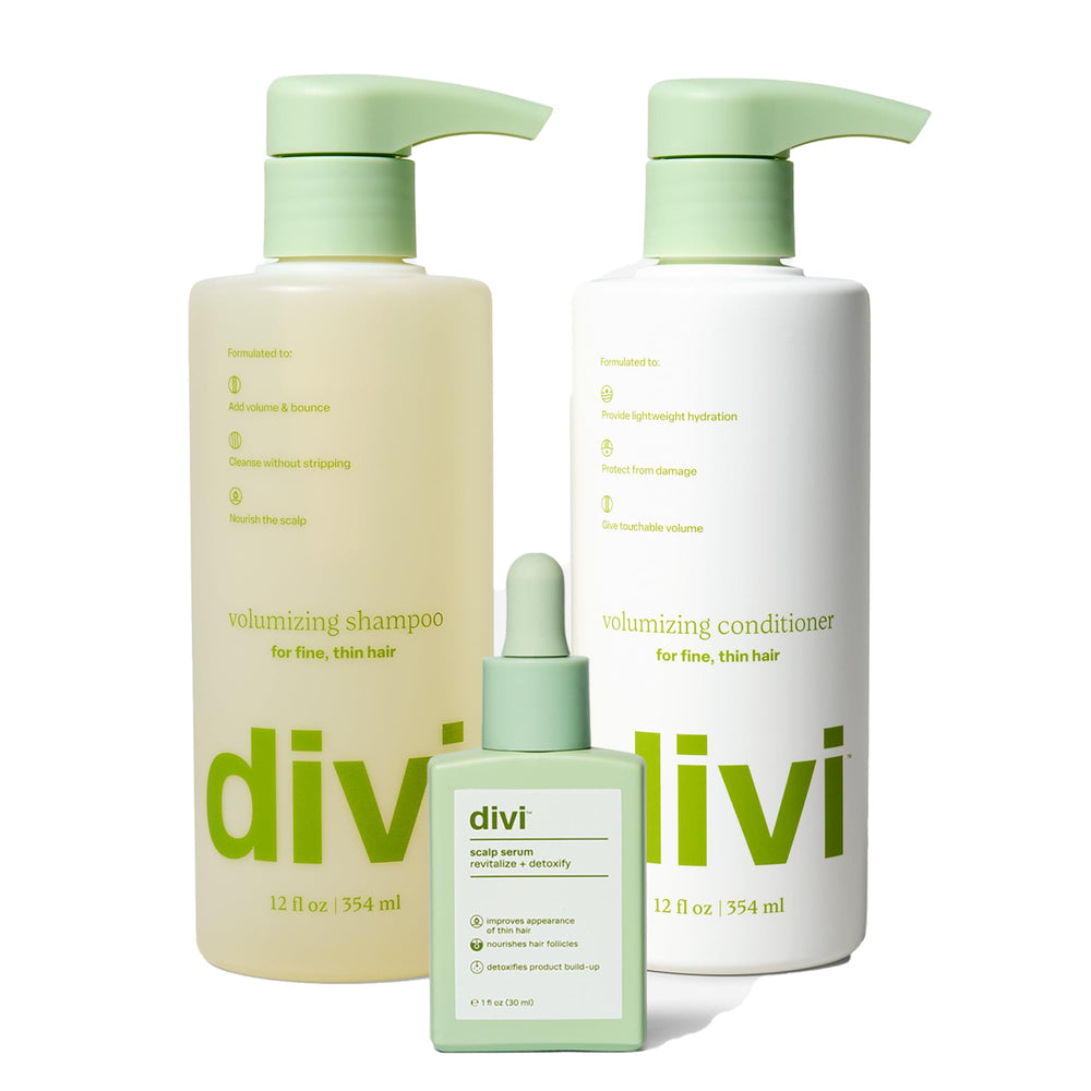 Divi Voluminizador Champú: cuerpo ligero para cabello fino sin apelmazar.