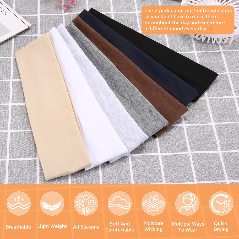 DiyJibb cinta para cabello gris medio, transpirable y cómoda para yoga y running.