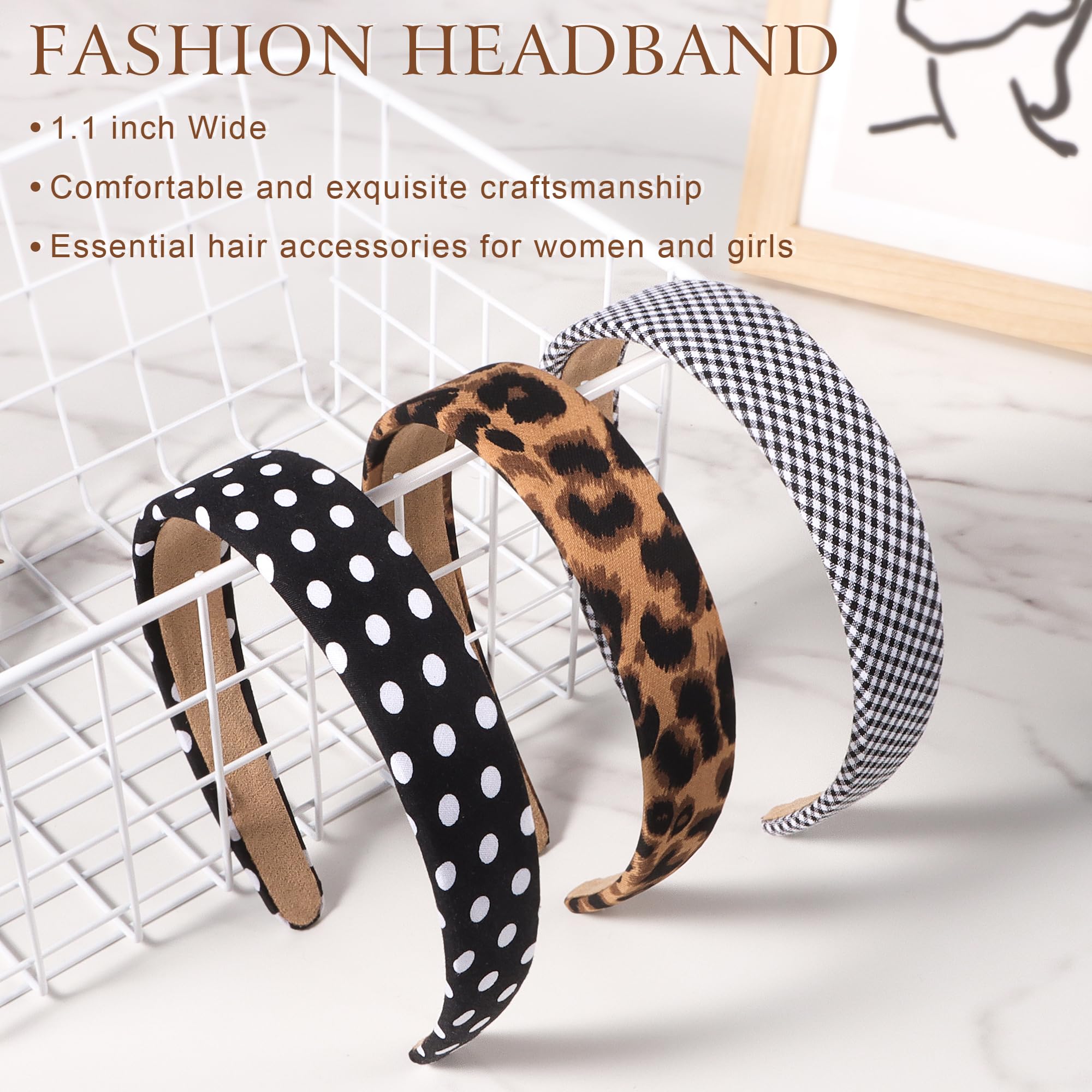 DiyJibb diademas con acolchado suave para mayor comodidad