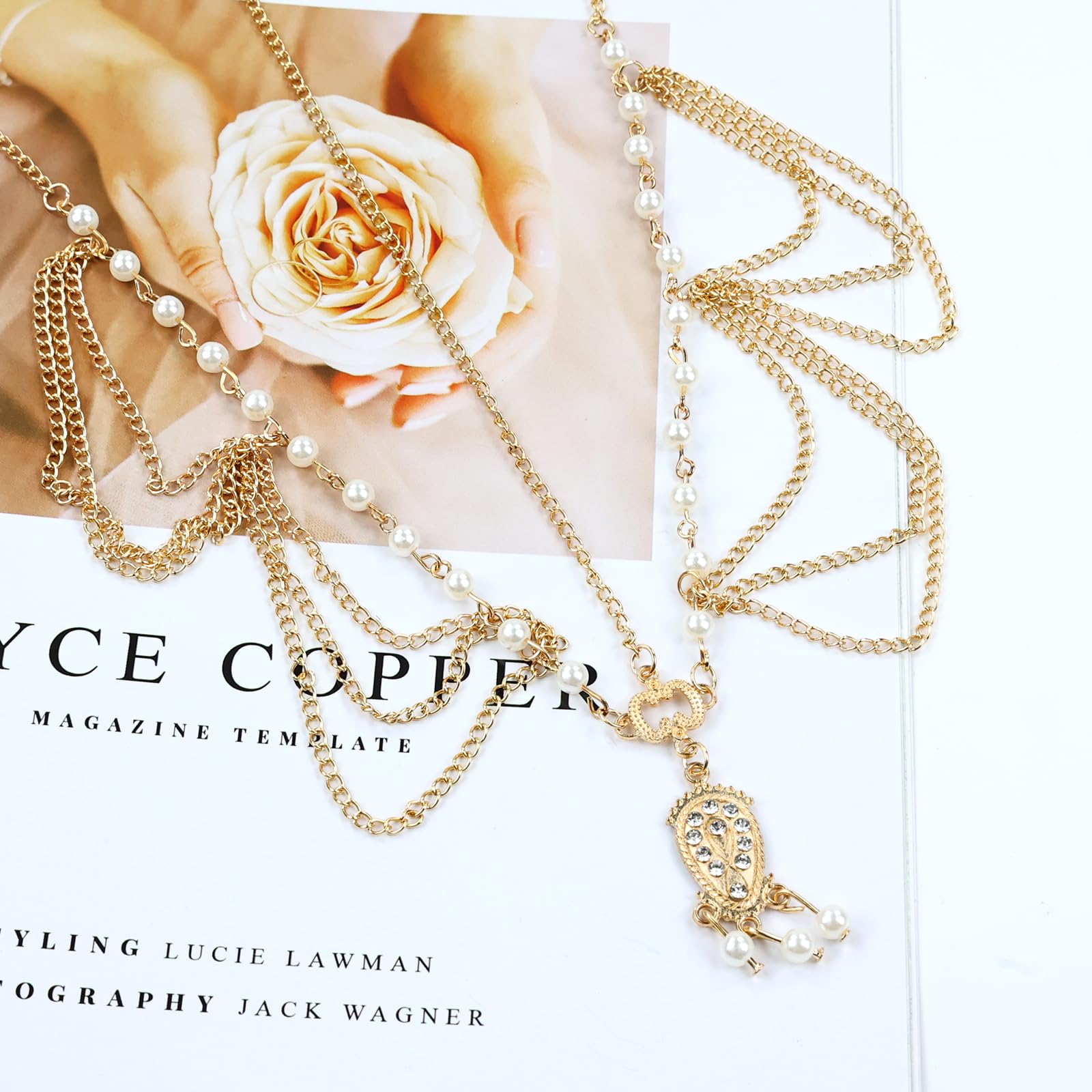 Diadema Dizila oro accesorio versátil para festivales