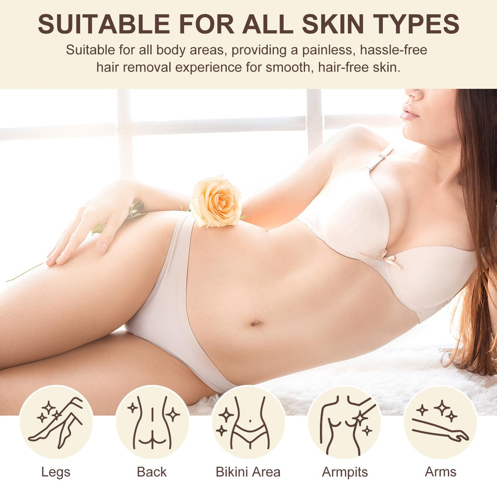 DLOMFVFQ Aplicación en piernas para suavidad y menor irritación.