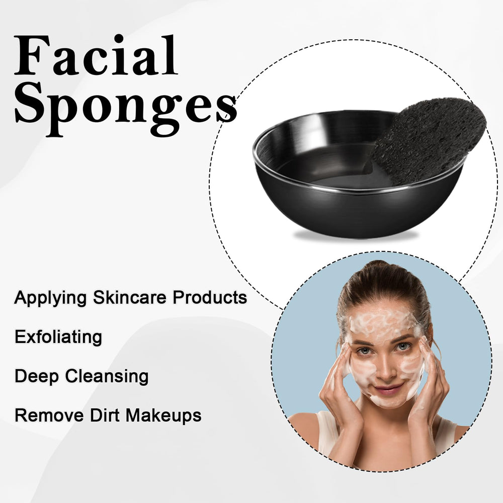 DLUGOPIS kit cuidado facial negro, diseño elegante para rutina diaria