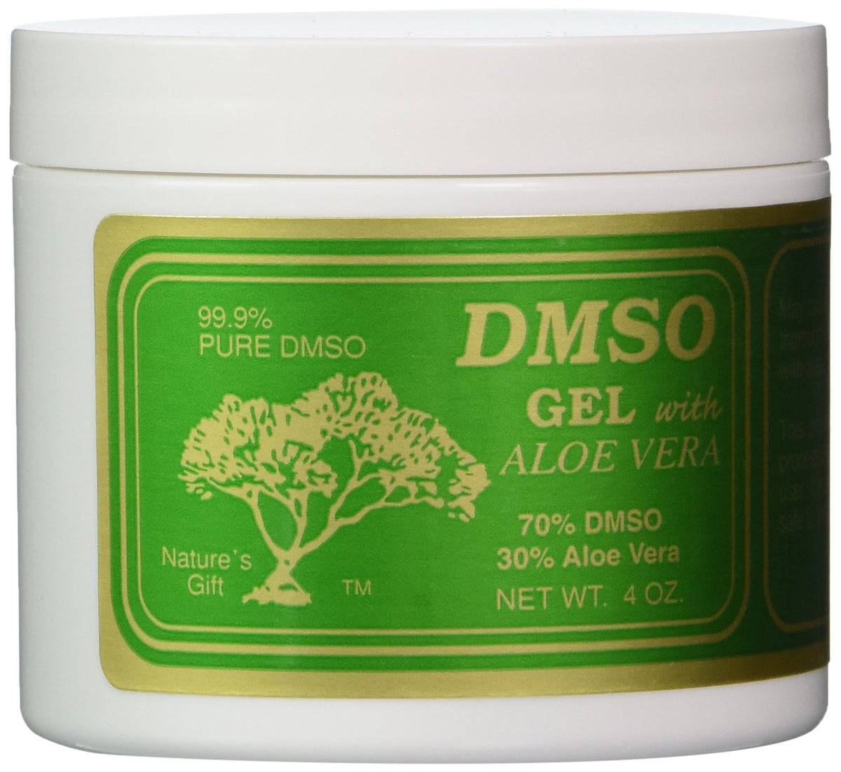 Gel DMSO con Aloe Vera, bote de 4 onzas, hidratación suave para la piel