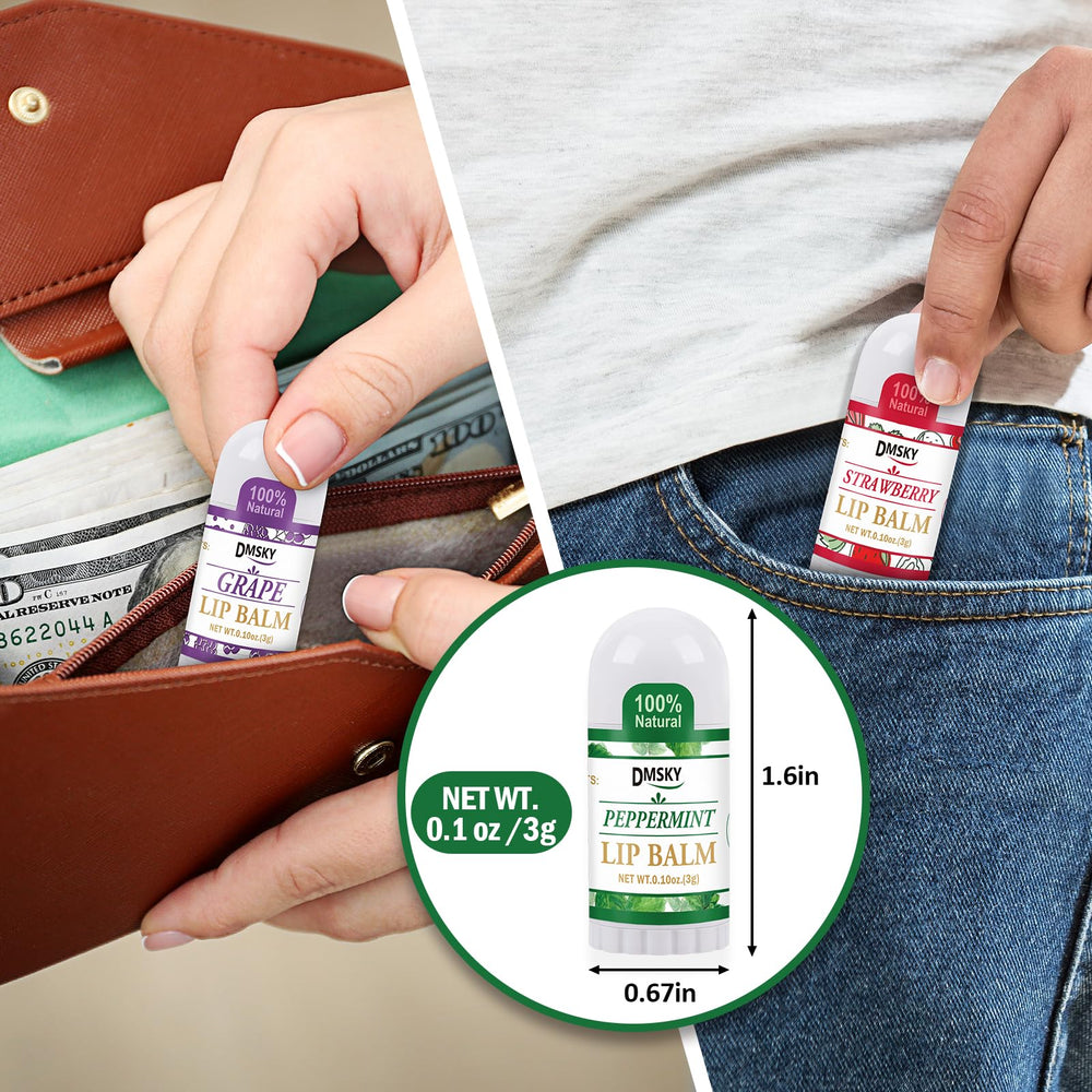 Bálsamo labial DMSKY mini Menta para alivio fresco