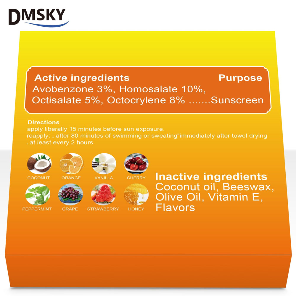 Aplicación clara y ligera del bálsamo DMSKY SPF30 sin color