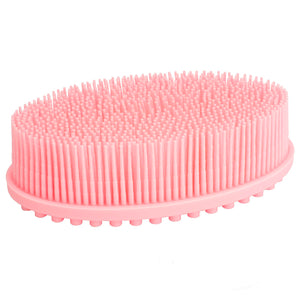 DNC exfoliante de silicona para ducha en rosa, cerdas suaves para piel suave.
