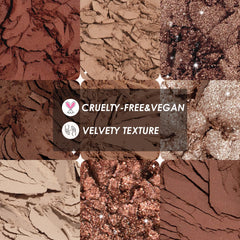 Sombras metalizadas cobre capturan la luz para un toque glamour.