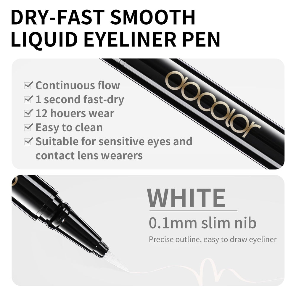 Docolor delineador impermeable para delineado tipo ala con precisión.