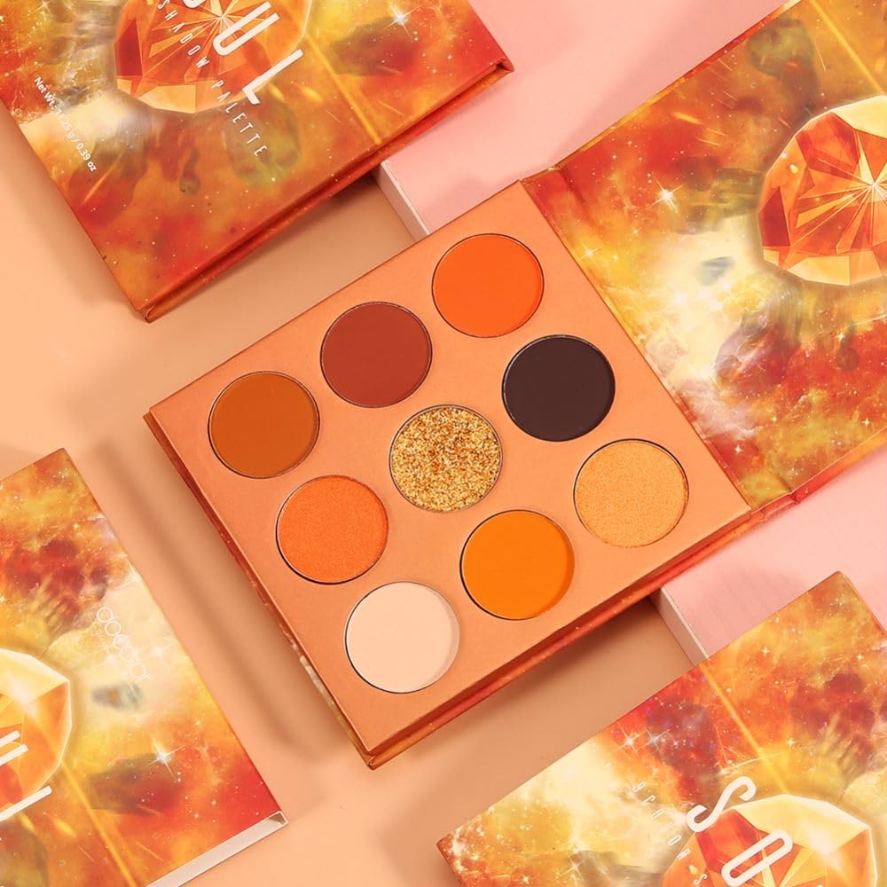 docolor paleta naranja: estuche portátil perfecto para bolso