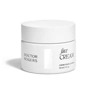 Crema facial Doctor Rogers Frasco con aplicación suave para piel hidratada