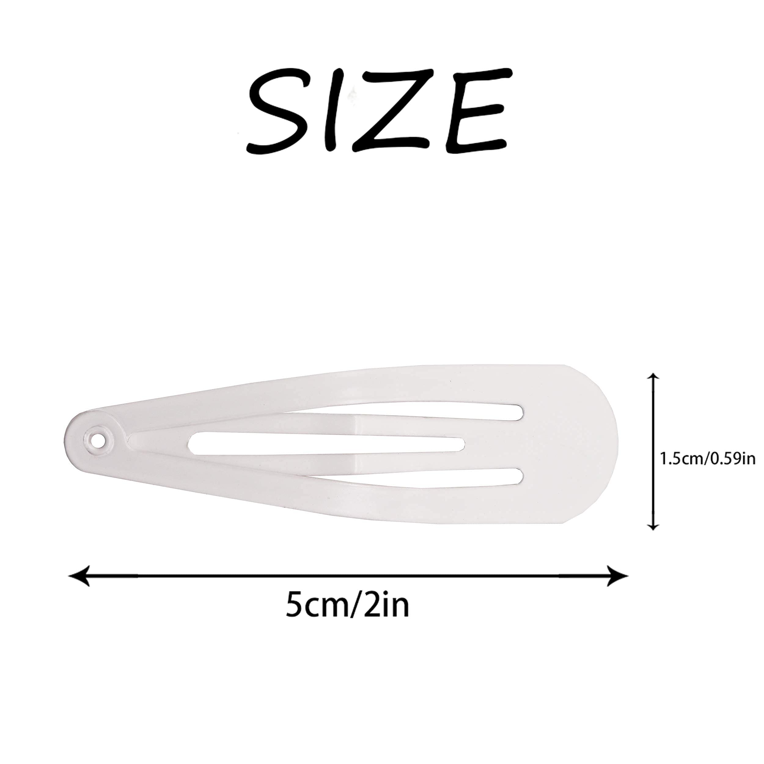 Pinza blanca 5 cm de Dofash ideal para peinados rápidos.