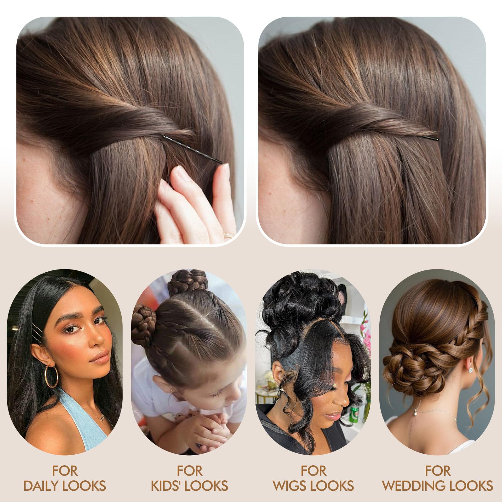 Dolahair caja para guardahorquillas que organiza accesorios con facilidad.