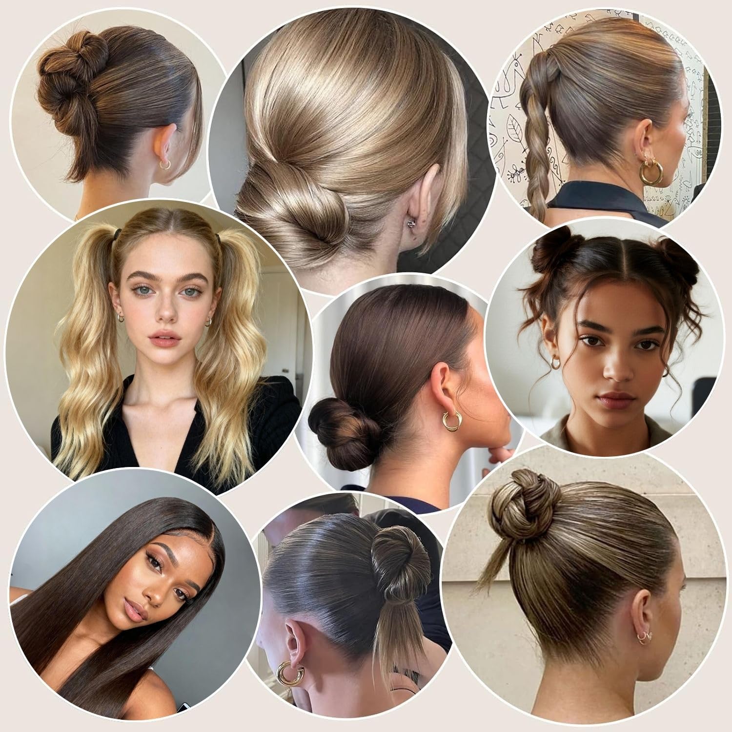 Dolahair horquillas con punta de bola de acabado suave.