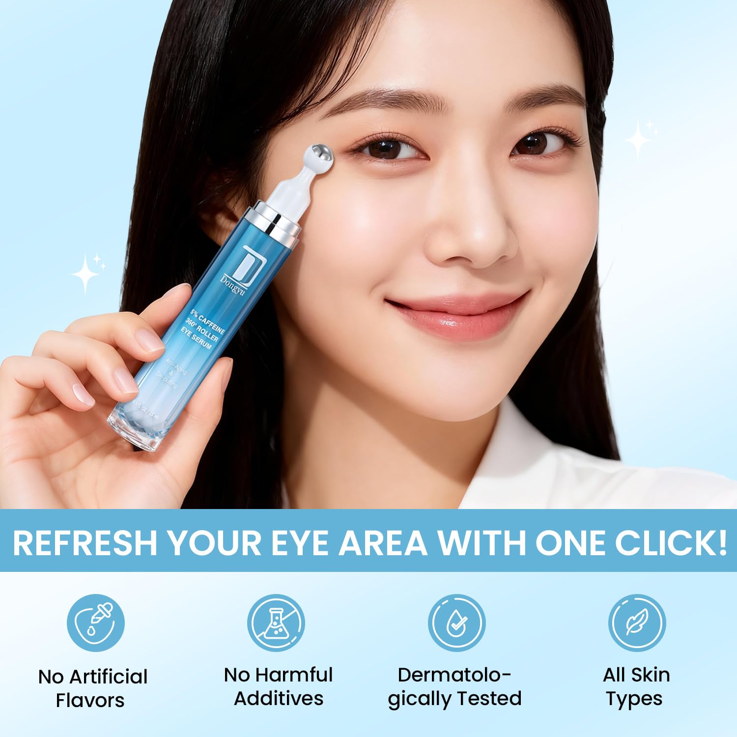 Dongyu crema ojos para todo tipo de piel, regalo práctico.