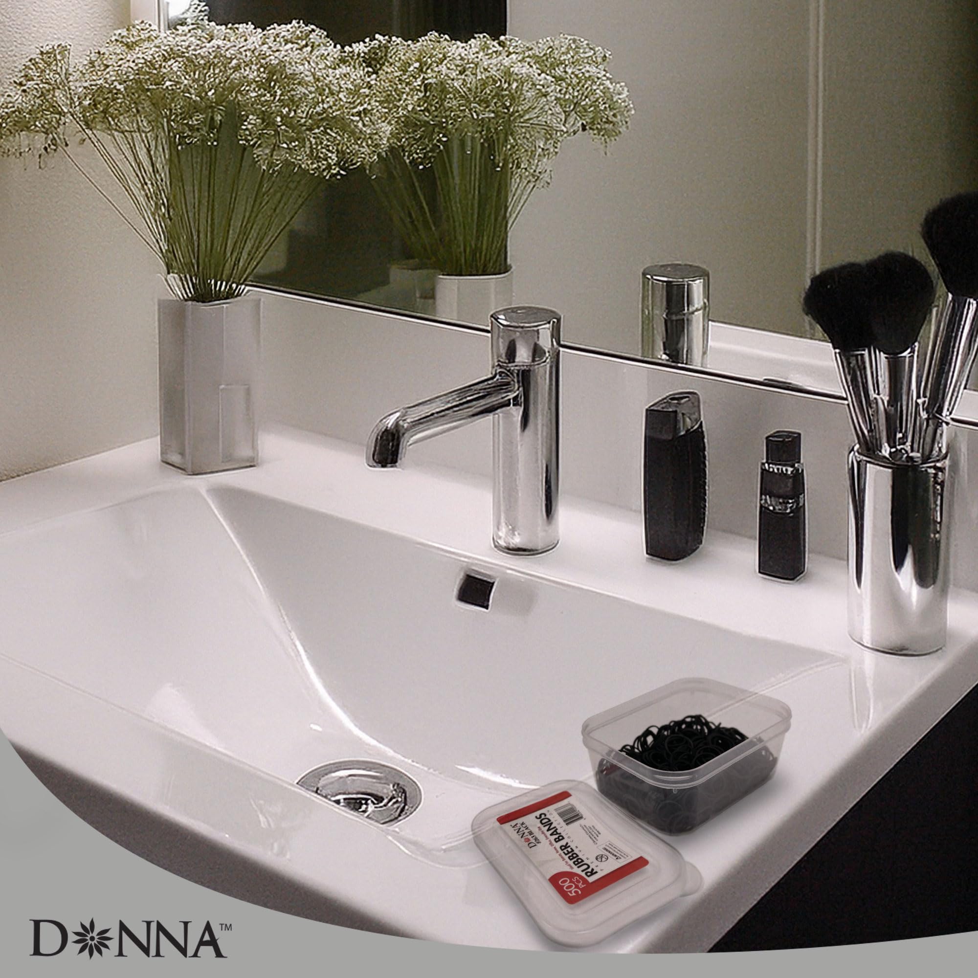 Bandas duraderas de Donna para todo tipo de cabello, incluso rizos gruesos.