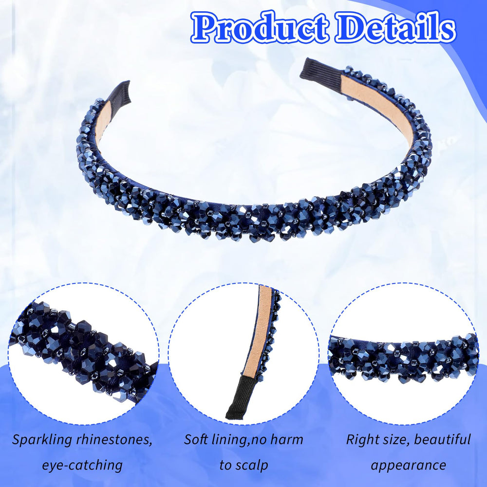 Diadema azul marino DOPENSPI para bodas y eventos