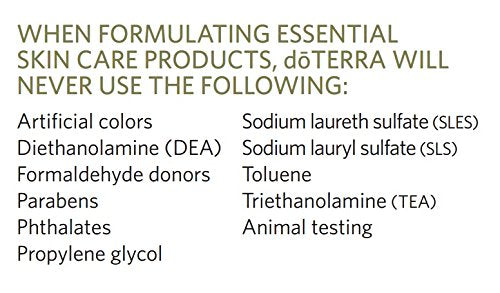 doTERRA limpiador facial, textura cremosa lista para usar y suaviza la piel