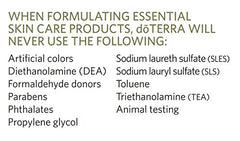 doTERRA limpiador facial, textura cremosa lista para usar y suaviza la piel