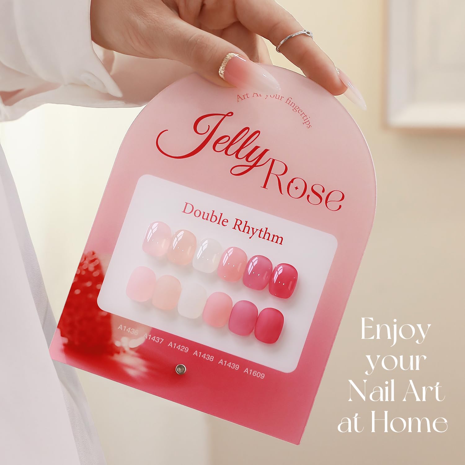 Double Rhythm: almacenamiento y transporte seguro de esmalte gel con tapas seguras.