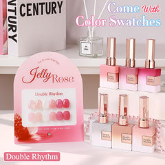 Double Rhythm: bote de gel de 15 ml en tono blanco lechoso para un acabado suave.