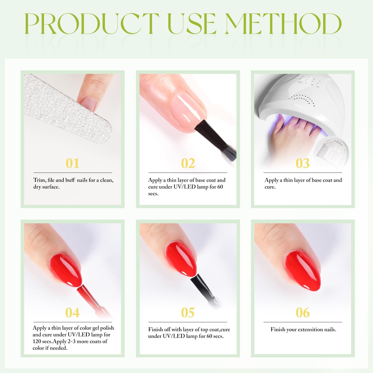 Ideas de diseño de manicura en casa con este gel.