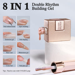 Double Rhythm enderezador uñas ocho en uno, construccion y fortalecimiento.