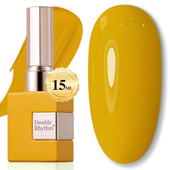 Double Rhythm esmalte gel translúcido 15 ml, acabado puro y brillo suave.