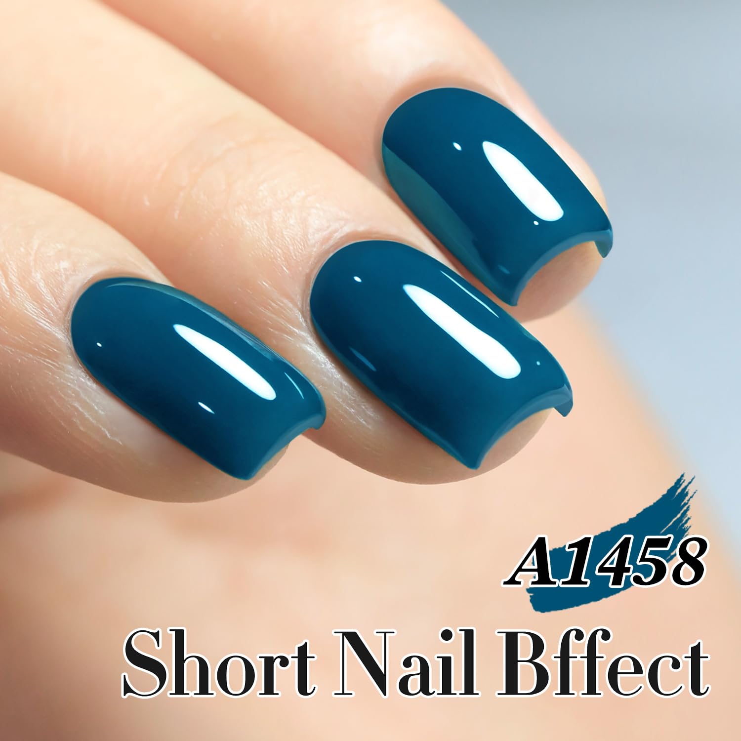 Double Rhythm Esmalte Gel Azul facilita aplicación suave con base y Top Coat