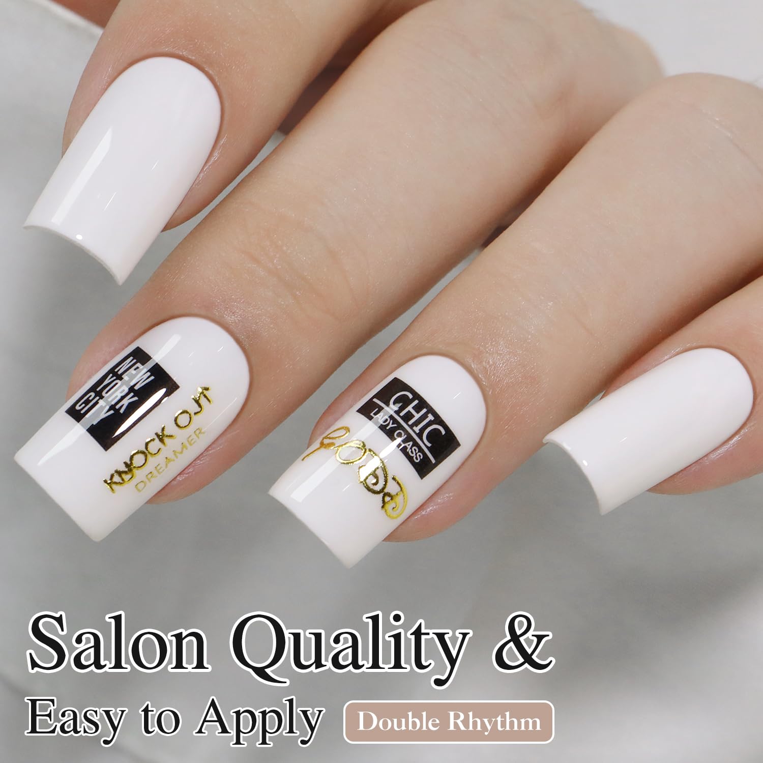 Double Rhythm cuidado de uñas con gel suave y respetuoso.