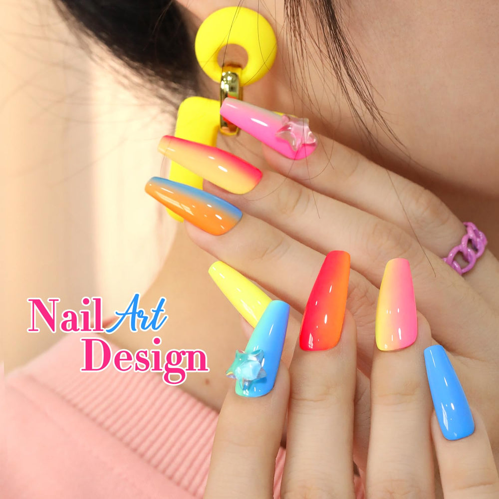 Double Rhythm muestra pigmentación de gel para uñas.