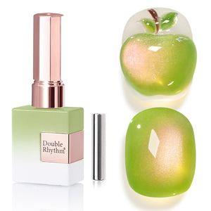 Double Rhythm: esmalte gel ojo de gato con imán para efectos magnéticos en uñas.