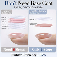 Double Rhythm gel de construccion con apice, para extender y dar forma.